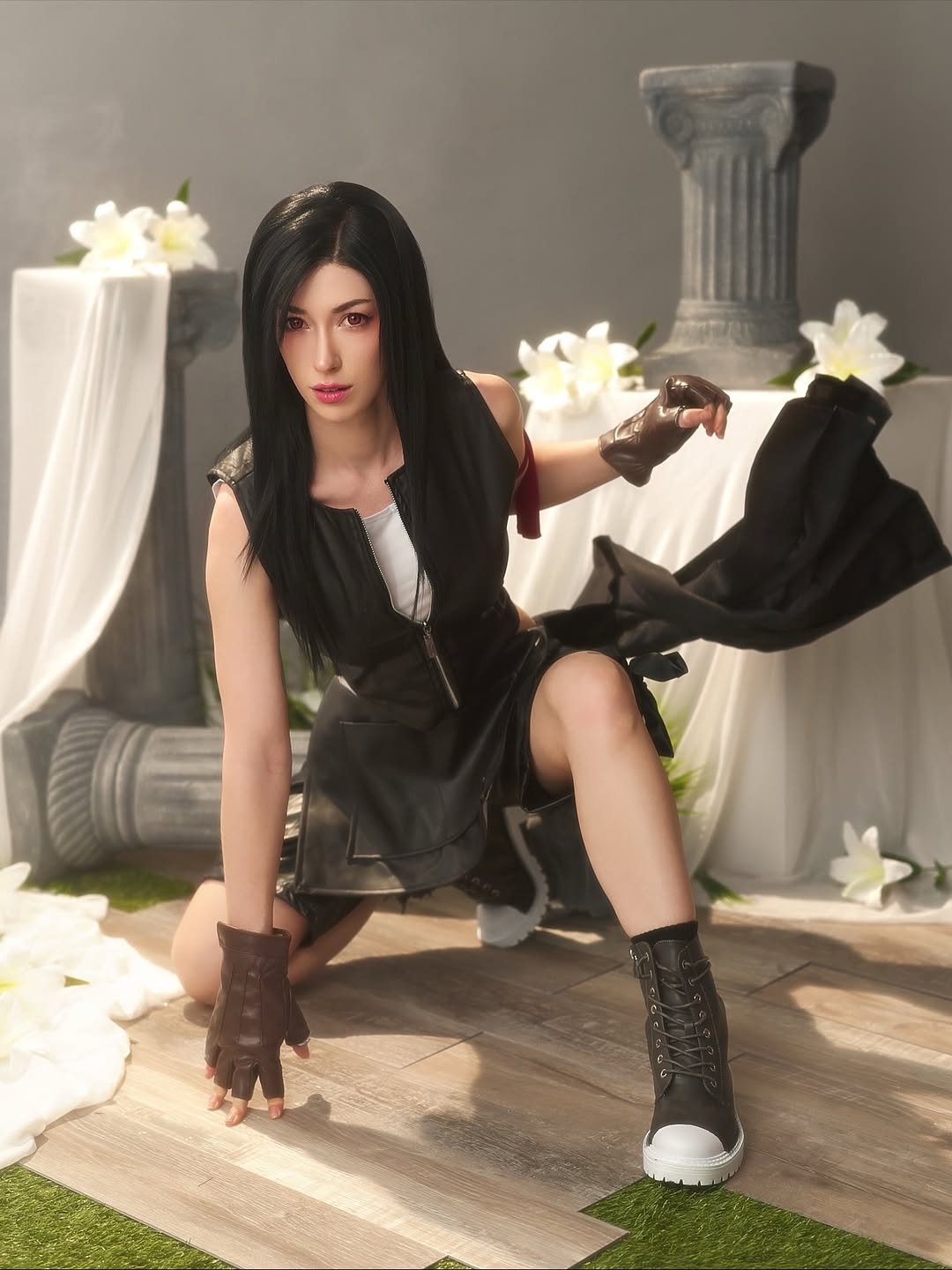 Cosplay de Tifa Lockhart inspirado en Final Fantasy VII Advent Children por Morgan LeFoy