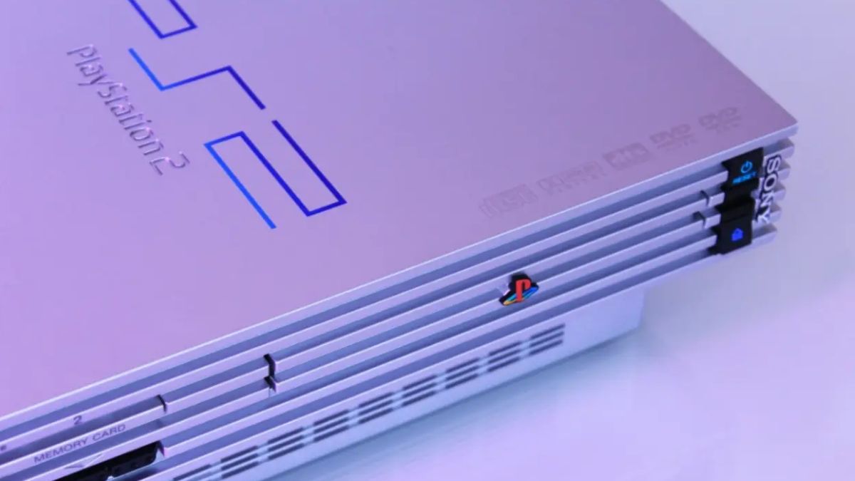 PlayStation 2 utilizado como reproductor de DVD a principios de los años 2000.